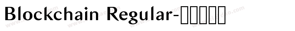 Blockchain Regular字体转换